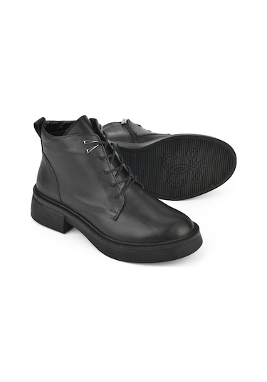 Ziya, Kadın Hakiki Deri Bot 143359z326 Siyah Siyah