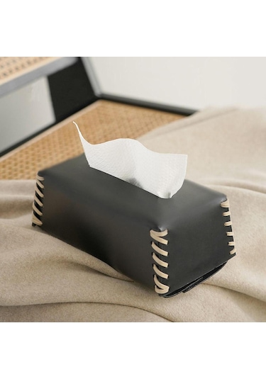 Homyl Masa Mutfak Yatak Odası Için Dekoratif Saklama Kabı Siyah