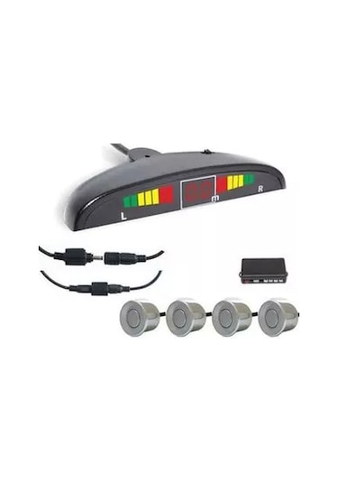 İnvells Park Sensörü Ses İkazlı Metre Göstergeli Gri 22Mm N11.196