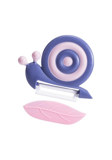 Homyl Sebze Soyucu Seramik Bıçaklı Mutfak Aleti Havuçlar Sebzeler Mor