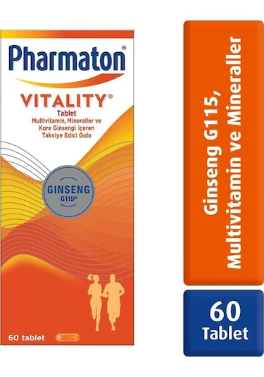 Vitality 60 Tablet  - Ginseng G115, Multivitamin ve Mineraller