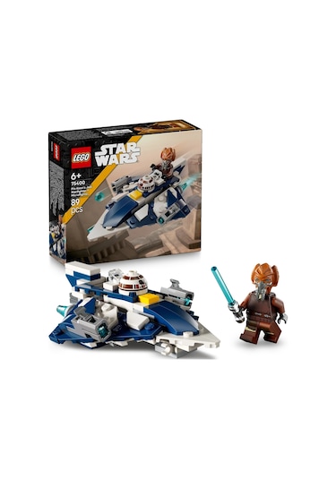 LEGO® Star Wars: Klon Savaşları Plo Koon'un Jedi Starfighter™ Mikro Savaşçısı 75400 - 6 Yaş ve Üzeri Çocuklar için Oyuncak Yapım Seti (89P)