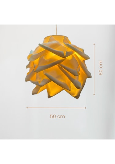 Modern Eva Gül Krem Tasarım Sarkıt Avize KREM RENK