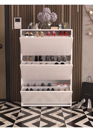 Skeche Düşer Kapak Ayakkabılık Raflı Ayakkabılık 3 Bölmeli Ayakkabılık Beyaz Beyaz Skeche Düşer Kapak Ayakkabılık Raflı Ayakkabılık 3 Bölmeli Ayakkabılık Beyaz Beyaz