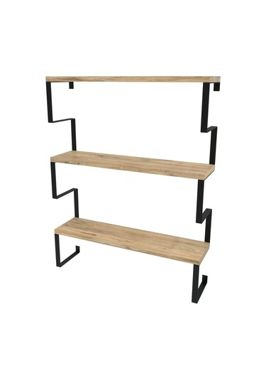 Metal Ayaklı Duvar Rafı, 3 Katlı Duvar Rafı, Kitaplık, Saksılık, Banyo, Mutfak, Salon, 60 70 15 Cm Atlantik Çam Metal Ayaklı Duvar Rafı, 3 Katlı Duvar Rafı, Kitaplık, Saksılık, Banyo, Mutfak, Salon, 60 70 15 Cm Atlantik Çam