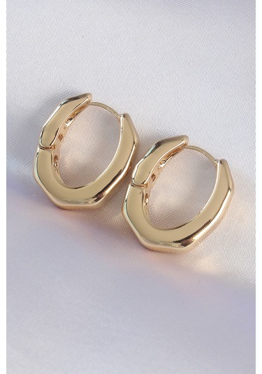 Pirinç Gold Renk Kalın Kemik Model Küpe - Ebj240601w24755 Diğer