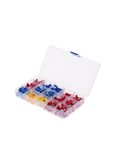 Kosona 280 Adet Kauçuk İzole Terminol Seti - Hızlı Kablolu Bağlantı, Soyma/solde Etmeden Güvenli Bağlantı, Elektrik Şoku Ve Kısa Devre Riskini Azaltır