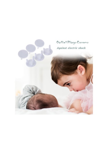 Xindoker 6 Adet Beyaz İngiliz Tipi Çocuk Elektrik Prizi Koruyucu Kapağı - Şok Engelleme Ve Ev Güvenliği Sağlama Fonksiyonu