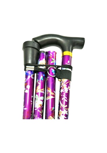 Homyl Katlanabilir Baston Ayarlanabilir 5 Bölümlü El İnsanlar İnsanlar Çok Renkli