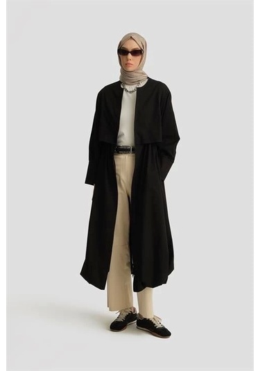 Armine Balon Etekli Pardesü 25y8205 Siyah Siyah