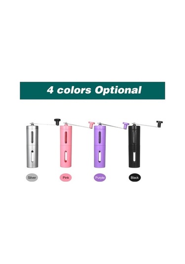 Ulzyvf Portatif Kahve Değirmeni - Seramik Diskli, French Press & Espresso İçin Seramik Diskli Ayarlanabilir Manuel Kahve Değirmeni - Siyah Siyah