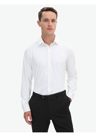 Kip Beyaz Regular Fit Casual Gömlek 4111993 Beyaz