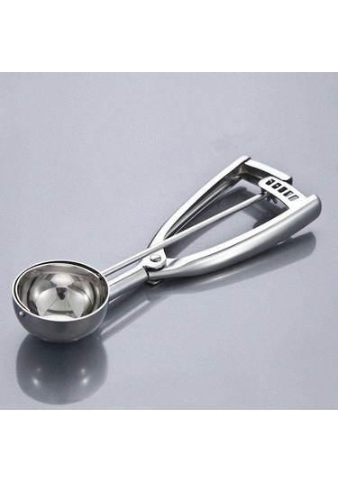 Ulzyvf Cbtx Paslanmaz Çelik Dondurma Kaşığı, 59mm Boy Gümüş Meyve Kaşığı Gümüş