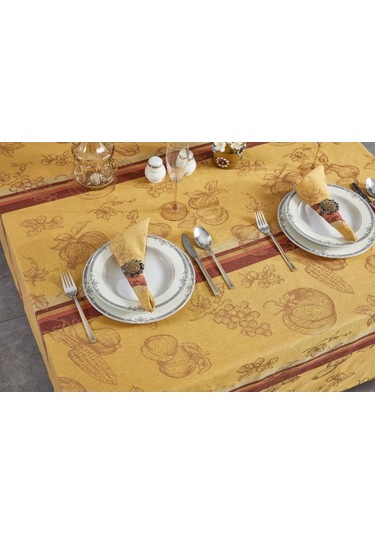 Misiny-Üzüm Desen Organik Masa Örtüsü