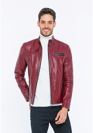 Basics&More Erkek Deri Ceket E/47 001