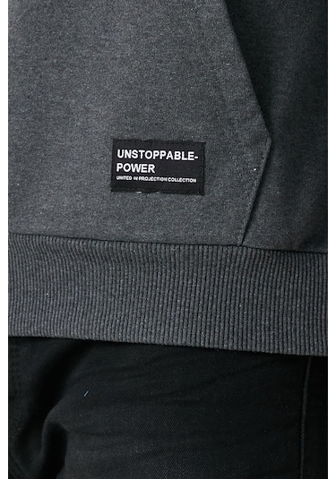 Comeor Erkek Antrasit Basic Kapüşonlu Regular Fit Normal Kesim 2 İplik Kumaş Günlük Sweatshirt Antrasit Comeor Erkek Antrasit Basic Kapüşonlu Regular Fit Normal Kesim 2 İplik Kumaş Günlük Sweatshirt Antrasit