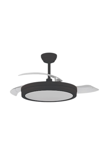 Vanti 30w 42" İnç Siyah Modern 3 Renk Kumandalı Ledli Dekoratif Tavan Vantilatörü Kcf306