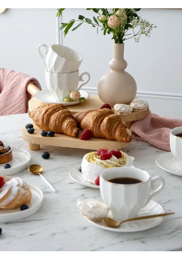 Korall 220ml Caprize Porselen Hediye Çay Seti 152475975 Beyaz