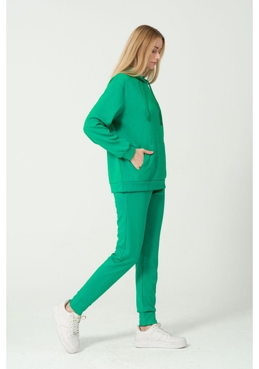 Kadın Yumuşak Kumaş Eşofman Takımı Eşofman Altı Ve Sweatshirt Çok Renkli