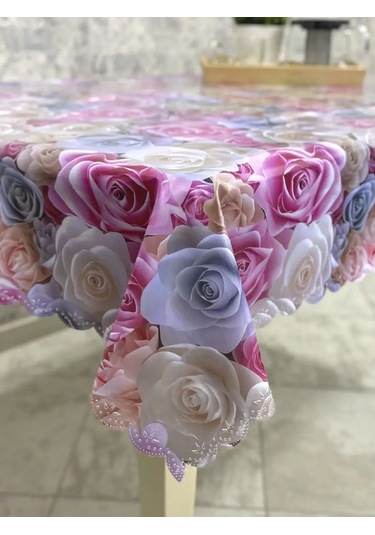 Stylishlook Kumaş Bazlı Muşamba Masa Örtüsü 137x180 Cm 158496336 Beyaz