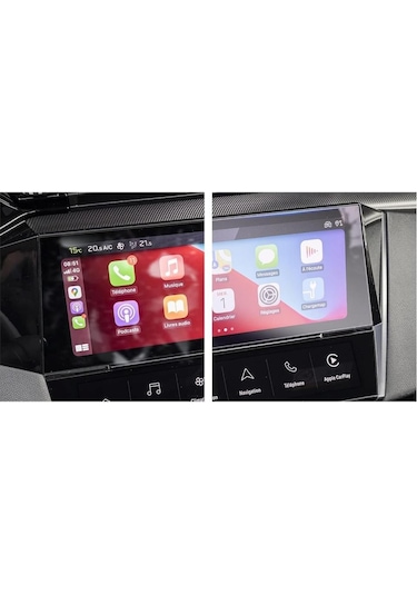 Peugeot 408 10 İnç Mat Ekran Koruyucu Multimedya Şeffaf