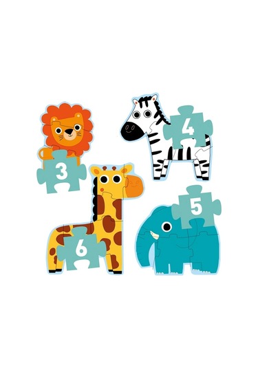 Djeco Ilerleyen Puzzle In The Jungle 3,4,6,9 Pcs