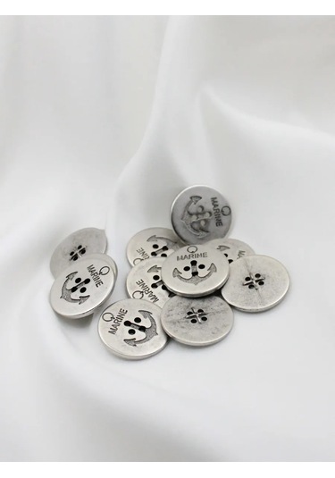 The New Button 25 Mm 12 Adet Çapa İşaretli Düğme 281042361