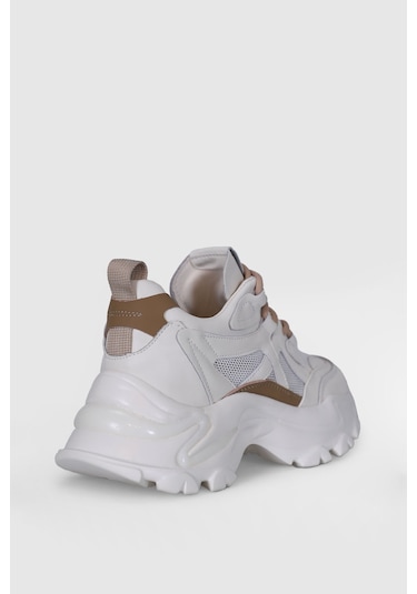 Lufian Bloom Kadın Sneaker Ayakkabı Bej Bej 121230015100550 Bej