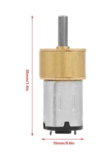 Dianziye 6v Metal Dişli防尘motor 14mm N20 - Yüksek Tork, Düşük Gürültü - Robot, Oyuncak Araç Dıy 60 Rpm