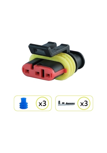 Superseal Erkek Soket 3 Pin Kablosuz