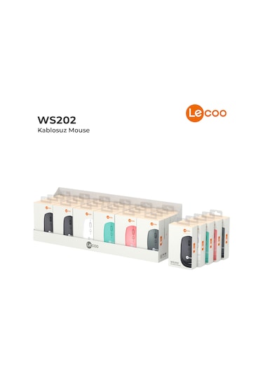 Lecoo WS202 Kablosuz 1200DPI 4 Tuşlu Optik Mouse