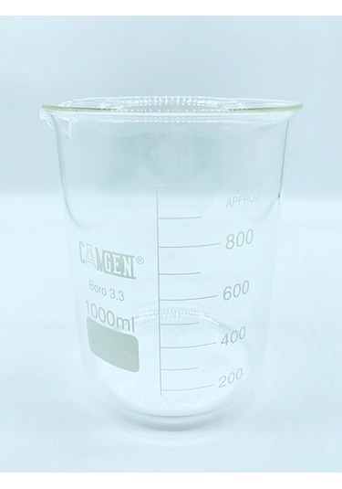 Camgen Dereceli Borosilikat Cam Beher 1000 ML 1 Adet