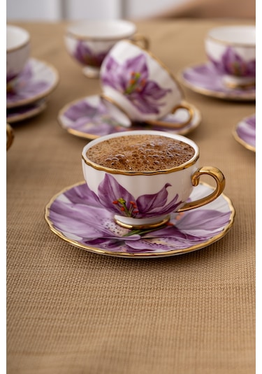 Emsan Arya 6 Kişilik Kahve Fincan Takımı 80 Ml