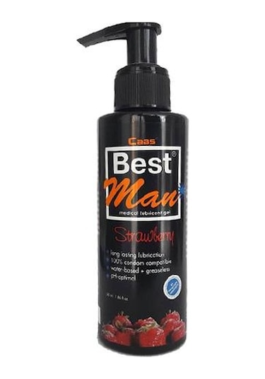 Cabs Best Man Büyük Boy Kayganlaştırıcı Jel Çilek Aromalı 150 ML