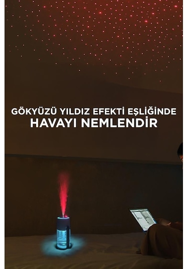 Torima Cl28 Humidifier Hava Nemlendirici Yıldız Projektör Işıklı Buhar Makinesi