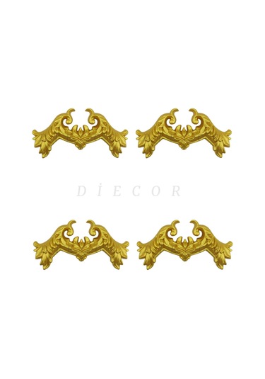 Diecor Dekoratif Polimer 2,5 Cm Duvar Çıtası Uyumlu Köşe Motifi Gold 2,5 Cm Model:xa27