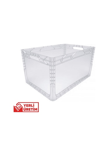 Alpbx 1.kalite Şeffaf Plastik Kasa 60x40x32 Cm - Kutu 65 Litre