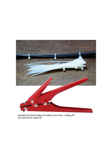 Xindoker Kırmızı 45 Çelik Nylon Kayış Gerintici Aleti - Kabloları Sabitleyip Kesme, 2.4-9mm Genişliğe Uygun, Zaman Ve Emek Tasarrufu Sağlar