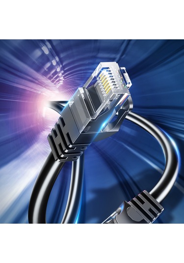 Essager CAT6 RJ45 Ağ LAN Ethernet Kablosu 0.5 Metre  - Yuvarlak Tel Round Wire