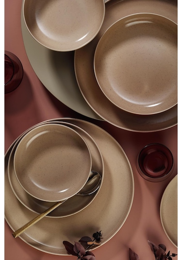 Kütahya Porselen Moderna 16 Parça 4 Kişilik Yemek Takımı Yavruağzı