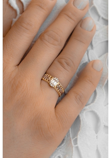 Oval Kesim Baget Şık Yüzük