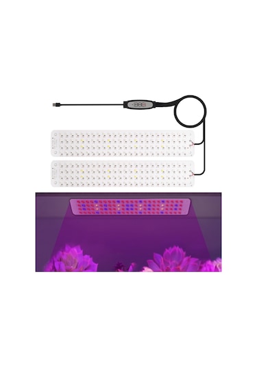 Sones 5v Usb Panel Bitki Işığı Akıllı Karartma Zamanlama Led Bitki Büyüme Işığı, Boyut: 2 Kafa Tam Spektrum Diğer
