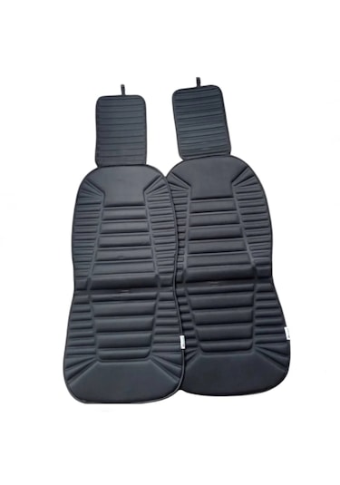 Lüks Oto Koltuk Minderi Ortopedik Kalın Süngerli 2 Li Set Siyah