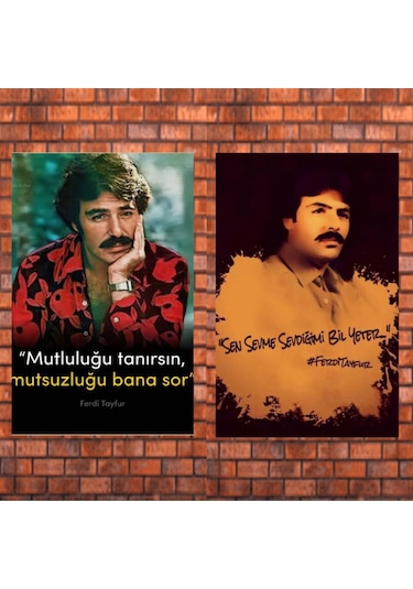 Sevilen Ferdi Tayfur Sözleri 6 Lı Tablo