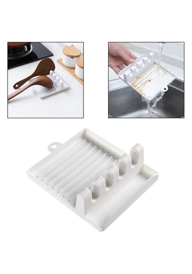 Dolıty Damlama Pedi Ile Pp Kaşık Dayanağı Isıya Beyaz Beyaz