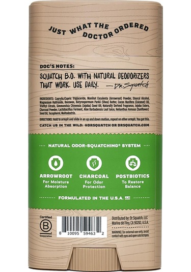 Dr. Squatch Cool Fresh Aloe Erkek Stick Deodorant 75 G