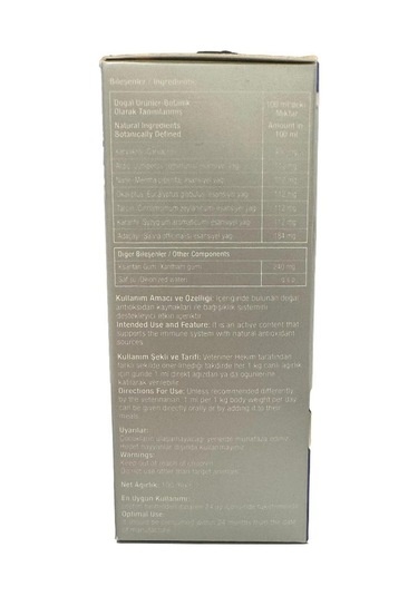 Bactesil Kediler İçin Bağışıklık Sistemi ve Tüy Güçlendirici Esansiyel Yağ 100 ML