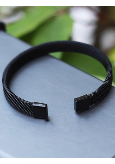 Örgü Hasır Model Kelepçe Unisex Çelik Bileklik Bilezik Scb20