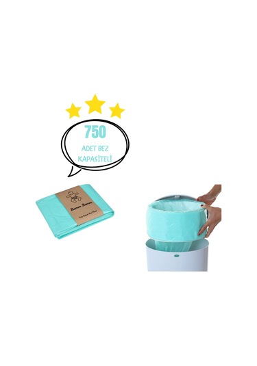 Bamm Bamm Korbell 16 L Çöp Kovaları İle Uyumlu 750 Bez Kapasiteli Çöp Poşeti