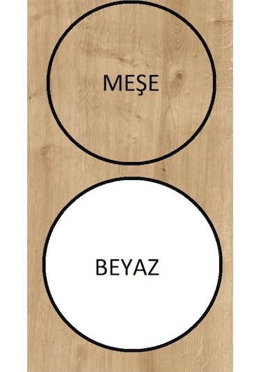 Floradesign Aden Aynalı Gardırop / Elbise Dolabı / İki Kapaklı Gardırop